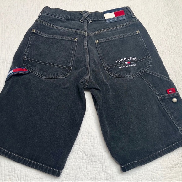 tommy hilfiger black jeans mens
